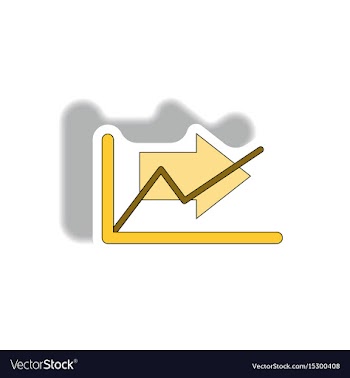 In paper sticker style vector image
