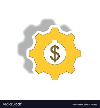 In paper sticker style vector image