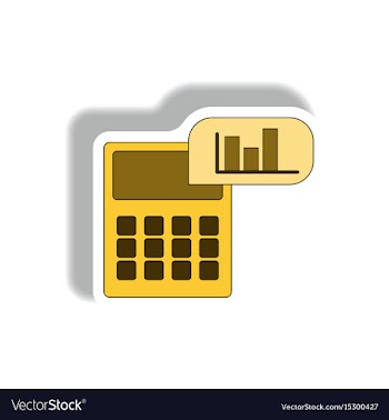 In paper sticker style vector image