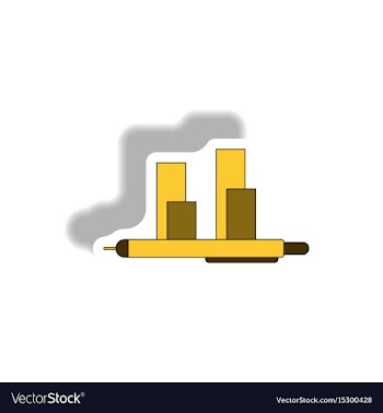 In paper sticker style vector image