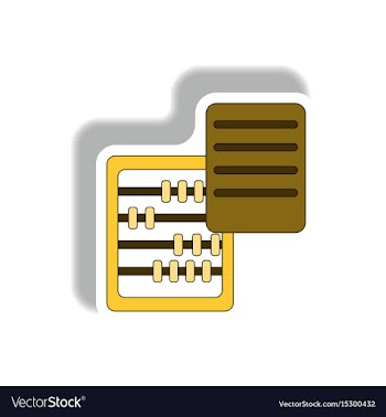 In paper sticker style vector image
