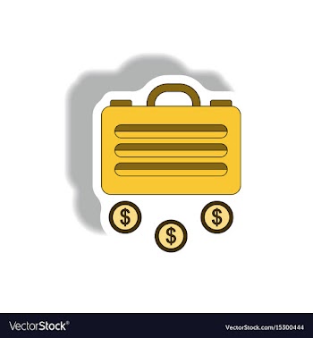 In paper sticker style vector image
