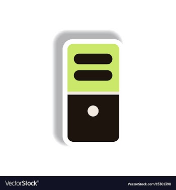 In paper sticker style vector image