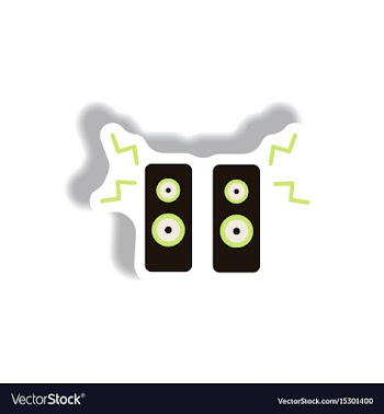 In paper sticker style vector image