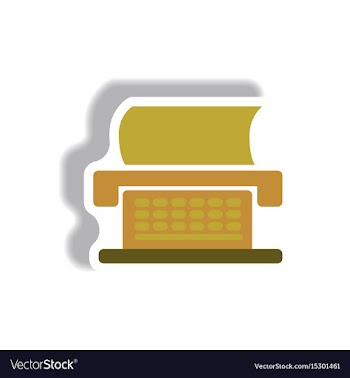 In paper sticker style vector image