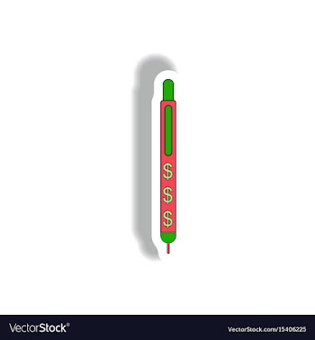 In paper sticker style vector image