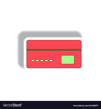 In paper sticker style vector image