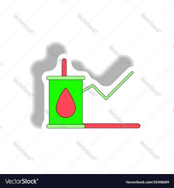 In paper sticker style vector image