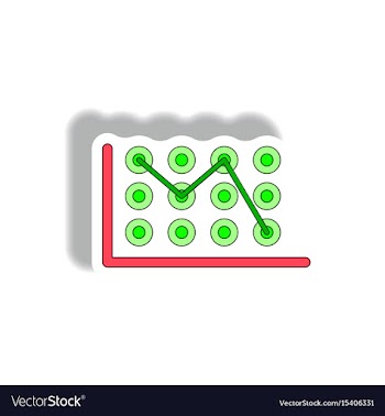 In paper sticker style vector image