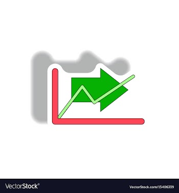 In paper sticker style vector image