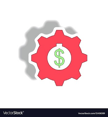 In paper sticker style vector image