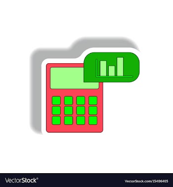In paper sticker style vector image