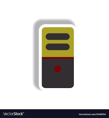 In paper sticker style vector image