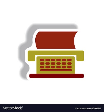 In paper sticker style vector image