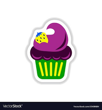 In paper sticker style vector image