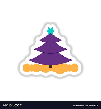 In paper sticker style vector image