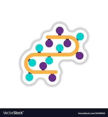 In paper sticker style vector image