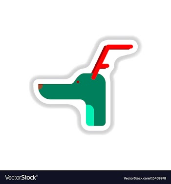 In paper sticker style vector image