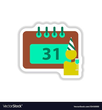 In paper sticker style vector image