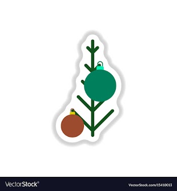In paper sticker style vector image