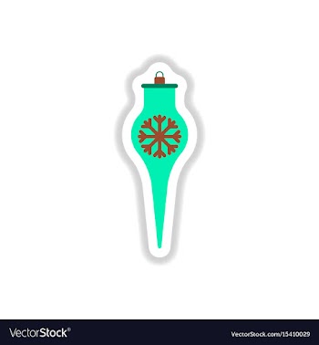 In paper sticker style vector image