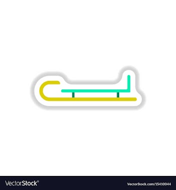 In paper sticker style vector image