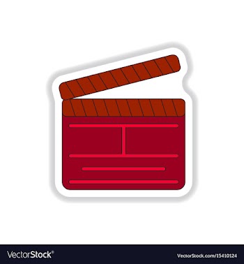 In paper sticker style vector image
