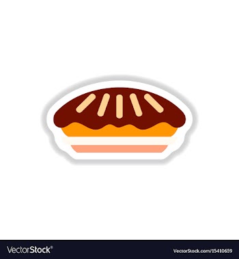 In paper sticker style vector image