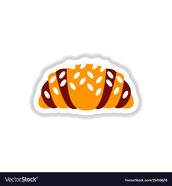 In paper sticker style vector image