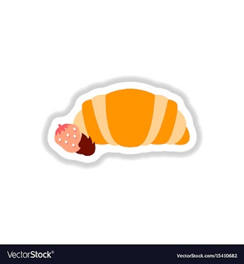 In paper sticker style vector image