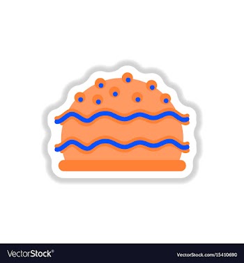In paper sticker style vector image