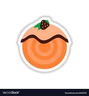 In paper sticker style vector image