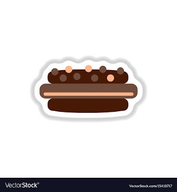 In paper sticker style vector image