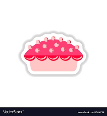 In paper sticker style vector image