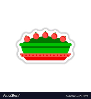 In paper sticker style vector image