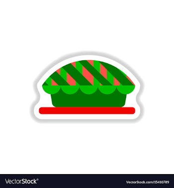 In paper sticker style vector image