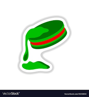 In paper sticker style vector image