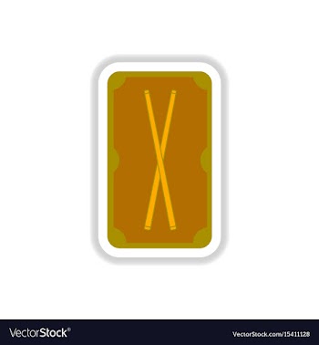 In paper sticker style vector image