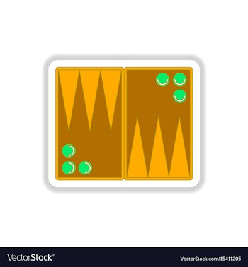 In paper sticker style vector image