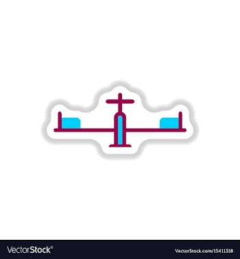 In paper sticker style vector image