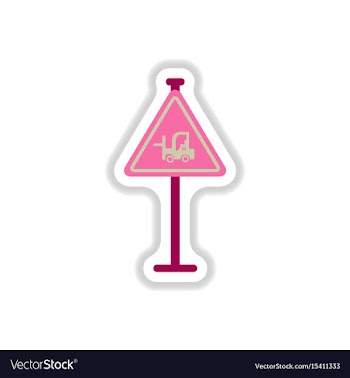 In paper sticker style vector image
