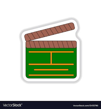 In paper sticker style vector image