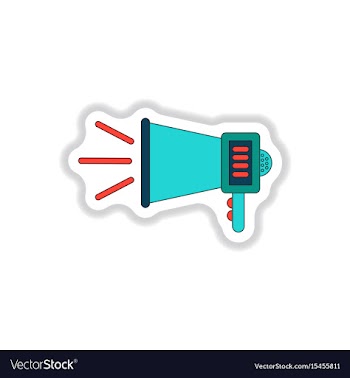 In paper sticker style vector image