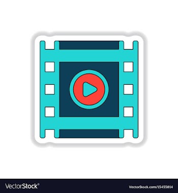 In paper sticker style vector image