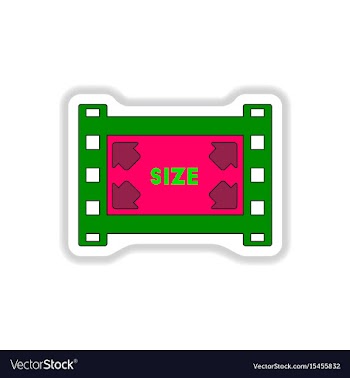 In paper sticker style vector image