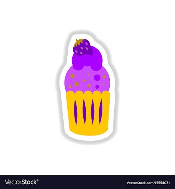 In paper sticker style vector image