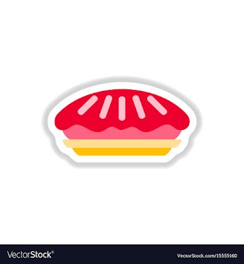 In paper sticker style vector image