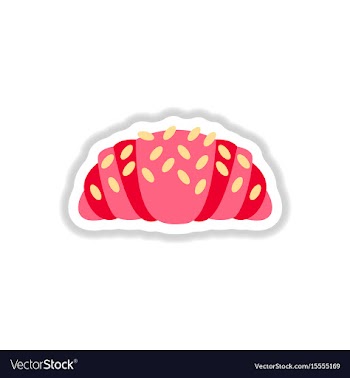 In paper sticker style vector image