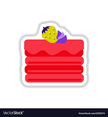 In paper sticker style vector image