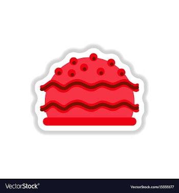 In paper sticker style vector image
